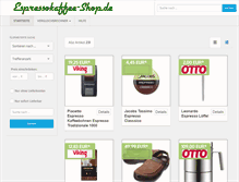 Tablet Screenshot of espressokaffee-shop.de